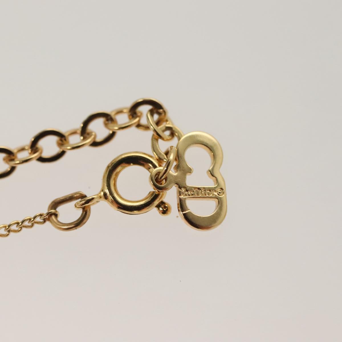 Christian Dior Necklace metal Gold Auth SW953