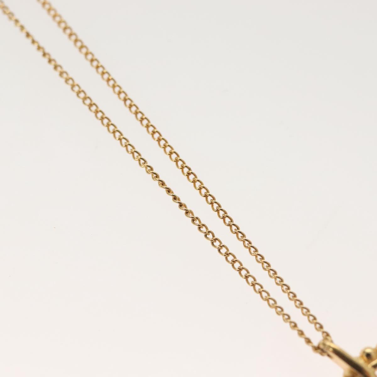 Christian Dior Necklace metal Gold Auth SW953