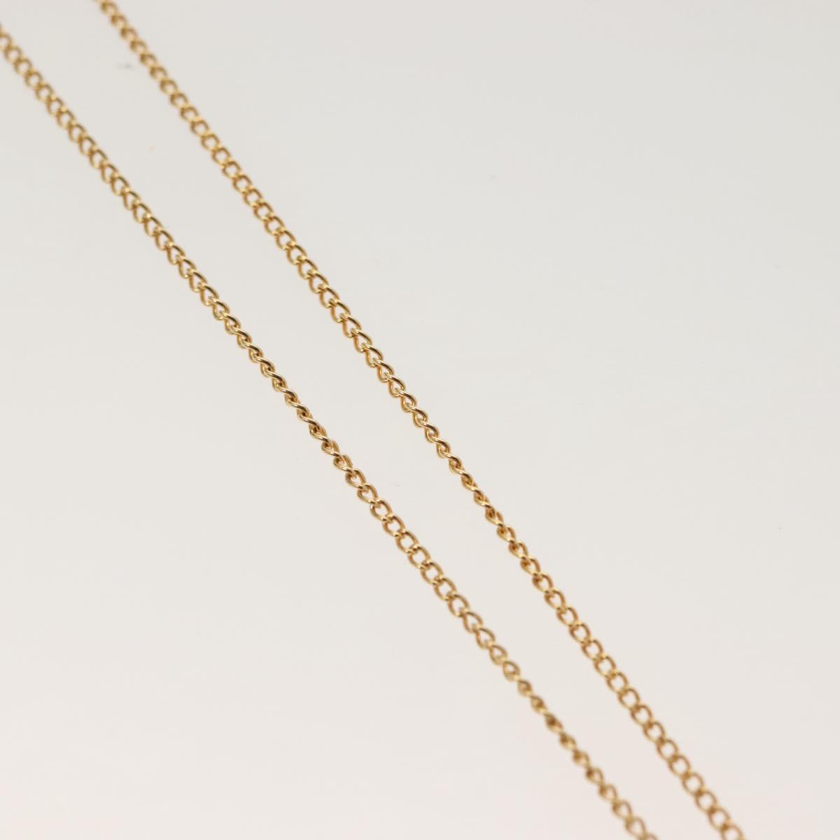 Christian Dior Necklace metal Gold Auth SW953