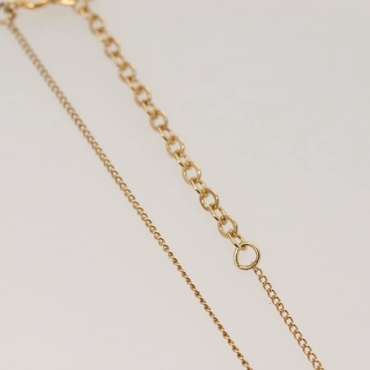 Christian Dior Necklace metal Gold Auth SW953