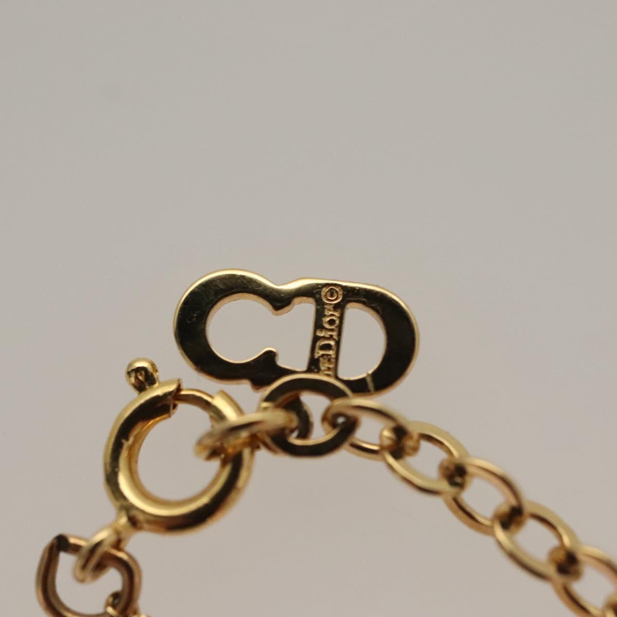 Christian Dior Necklace metal Gold Auth SW953