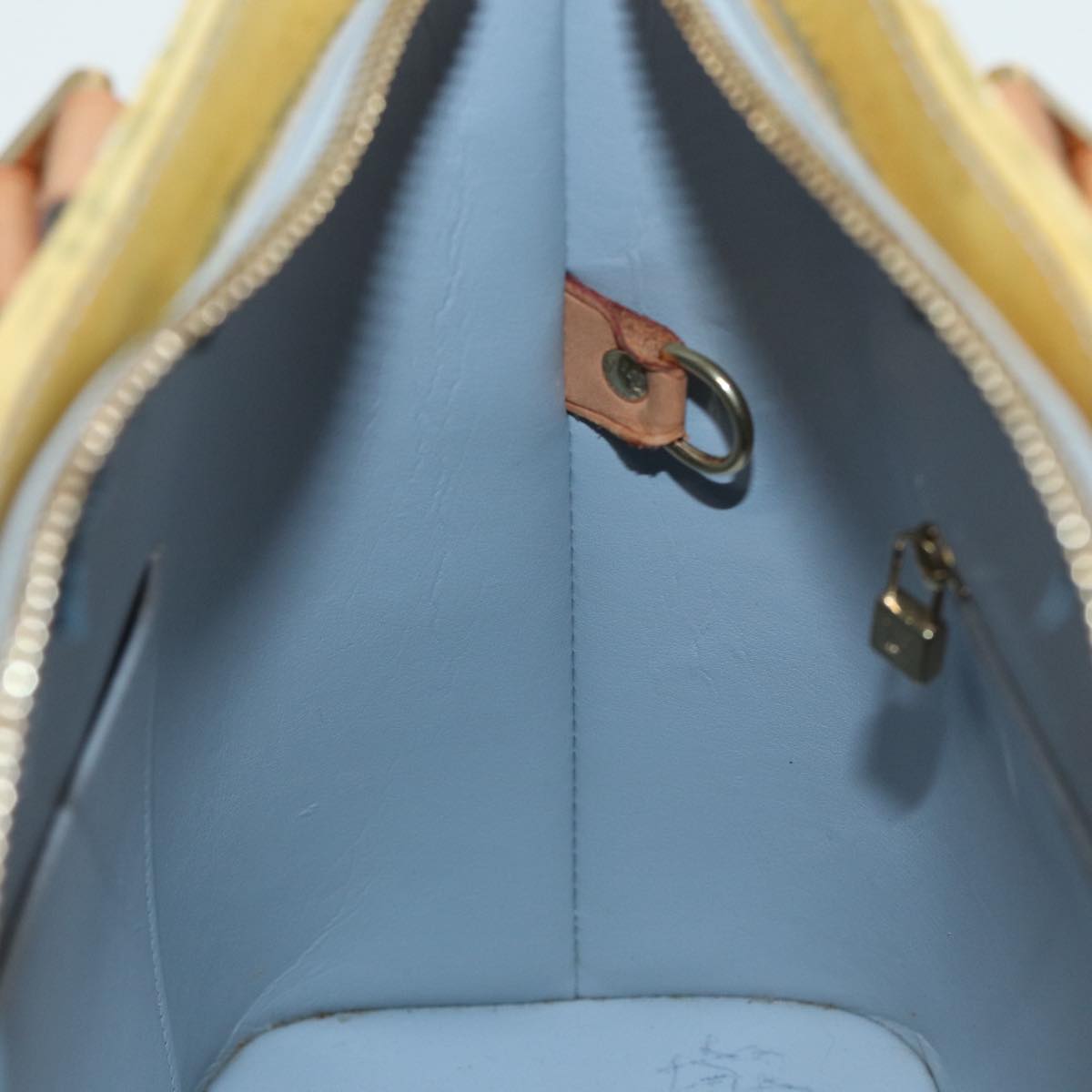 LOUIS VUITTON Monogram Vernis Houston Hand Bag Gris M91053 LV Auth tb1146