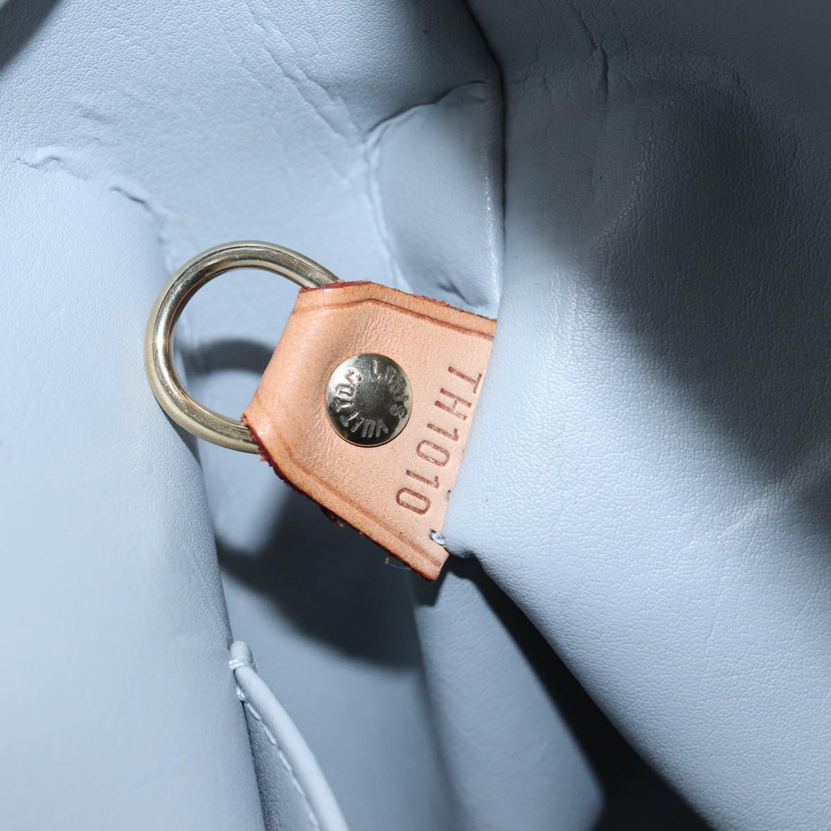 LOUIS VUITTON Monogram Vernis Houston Hand Bag Gris M91053 LV Auth tb1146