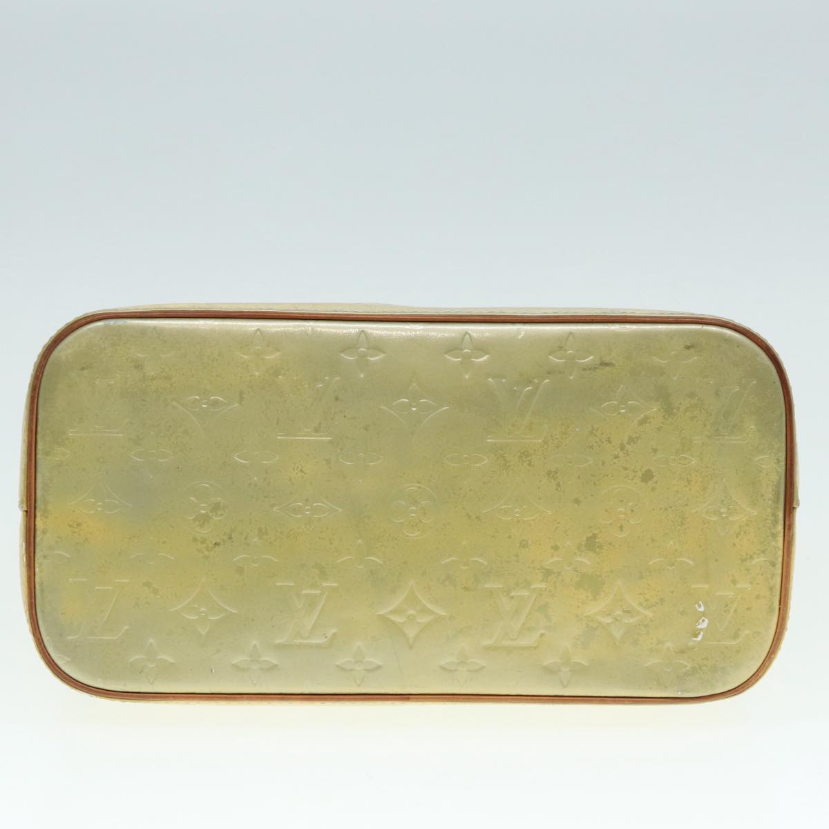 LOUIS VUITTON Monogram Vernis Houston Hand Bag Gris M91053 LV Auth tb1146