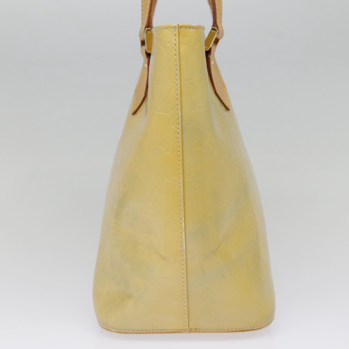 LOUIS VUITTON Monogram Vernis Houston Hand Bag Gris M91053 LV Auth tb1165