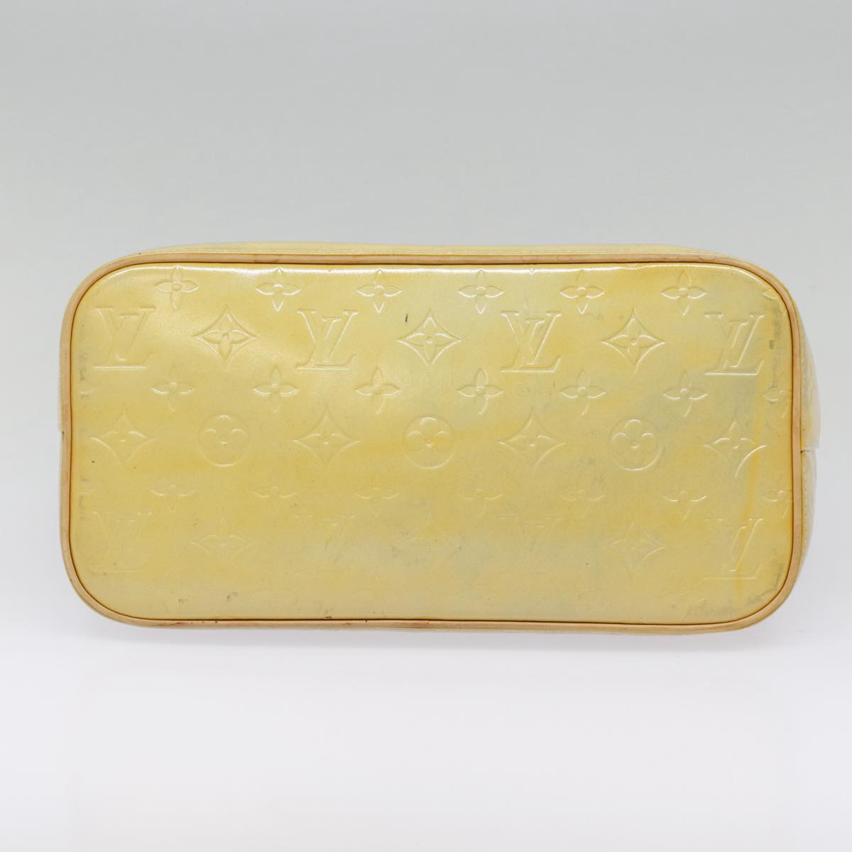 LOUIS VUITTON Monogram Vernis Houston Hand Bag Gris M91053 LV Auth tb1165