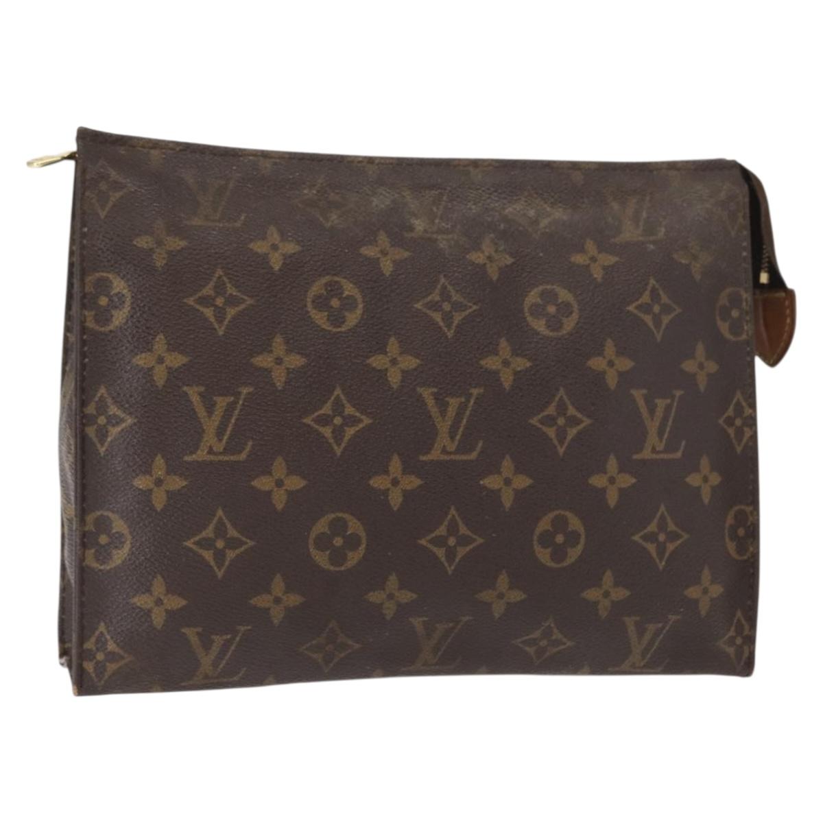 LOUIS VUITTON Monogram Poche Toilette 26 Pouch M47542 LV Auth tb1251