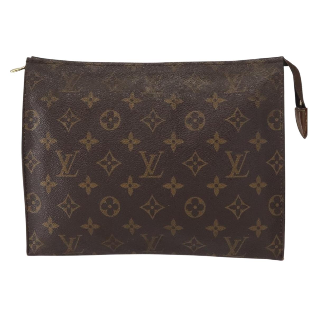 LOUIS VUITTON Monogram Poche Toilette 26 Pouch M47542 LV Auth tb1251