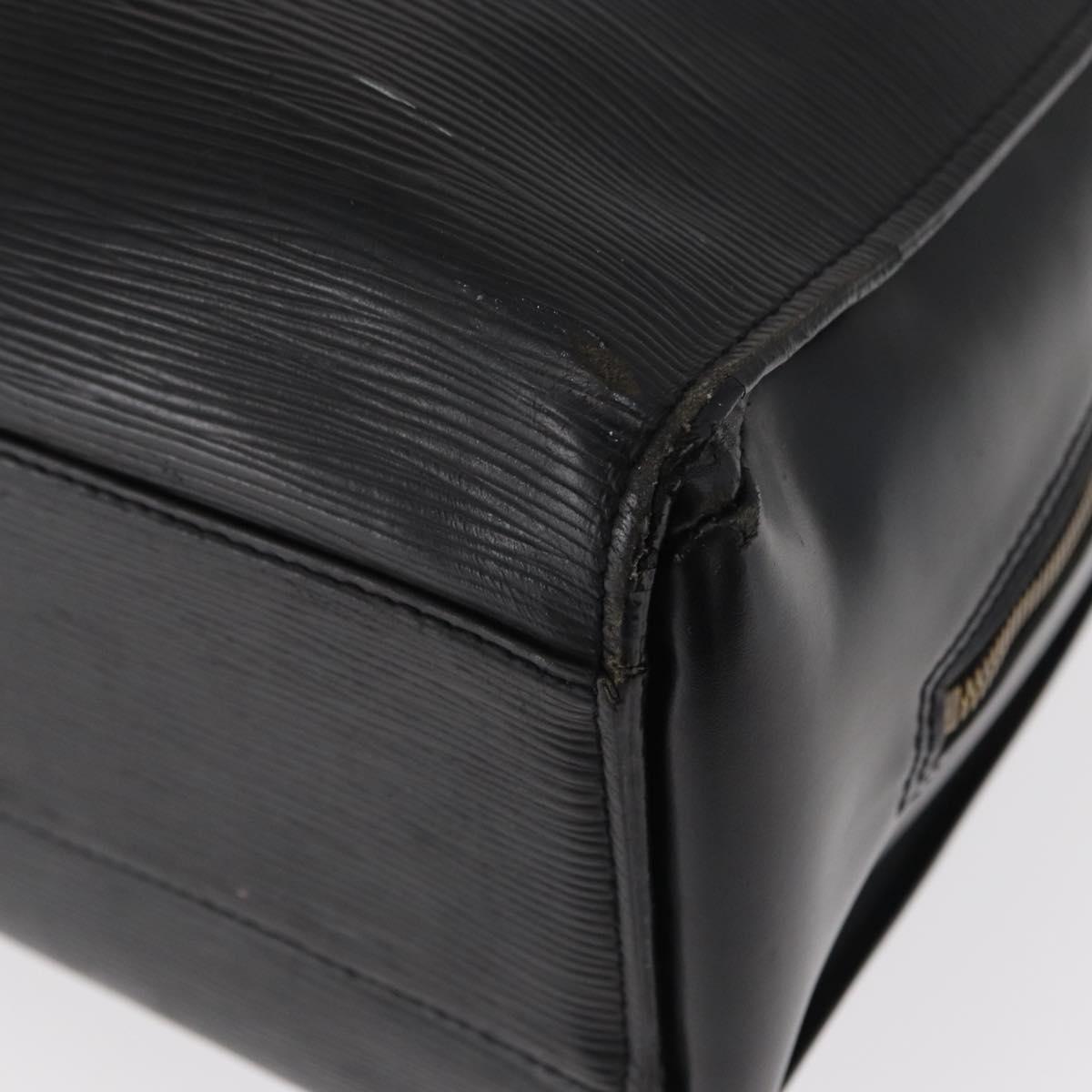 LOUIS VUITTON Epi Sorbonne Business Bag Black M54512 LV Auth th3744