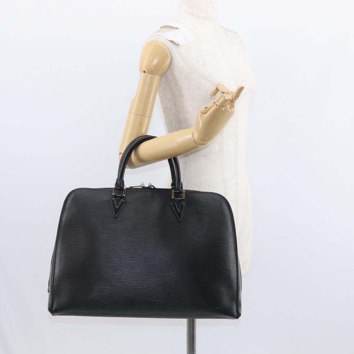 LOUIS VUITTON Epi Sorbonne Business Bag Black M54512 LV Auth th3744