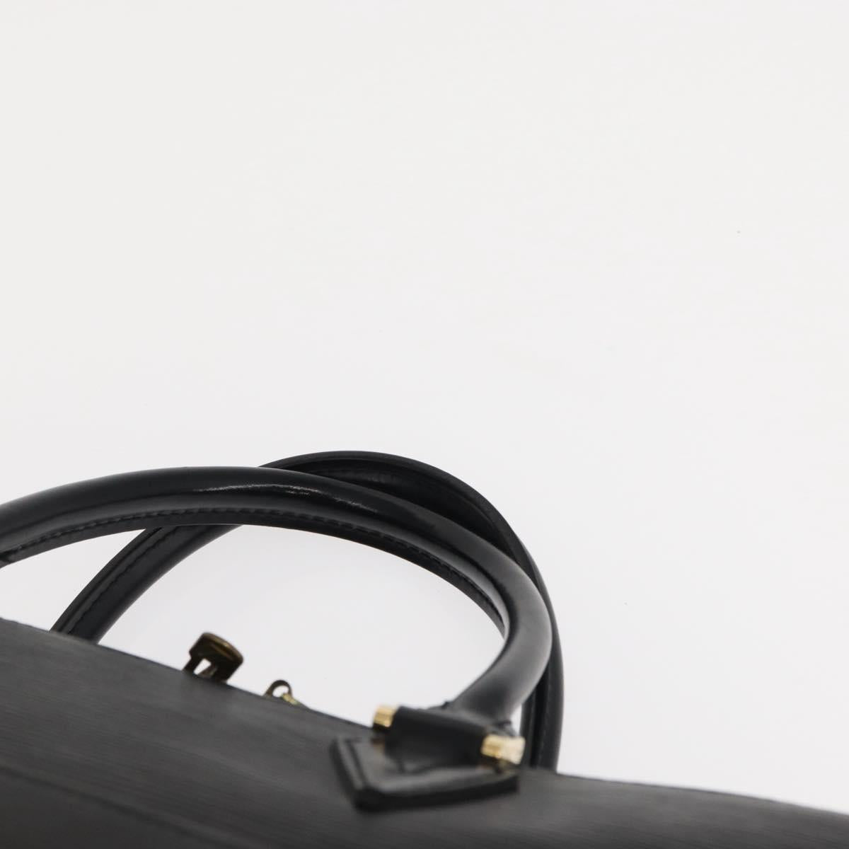 LOUIS VUITTON Epi Sorbonne Business Bag Black M54512 LV Auth th3744