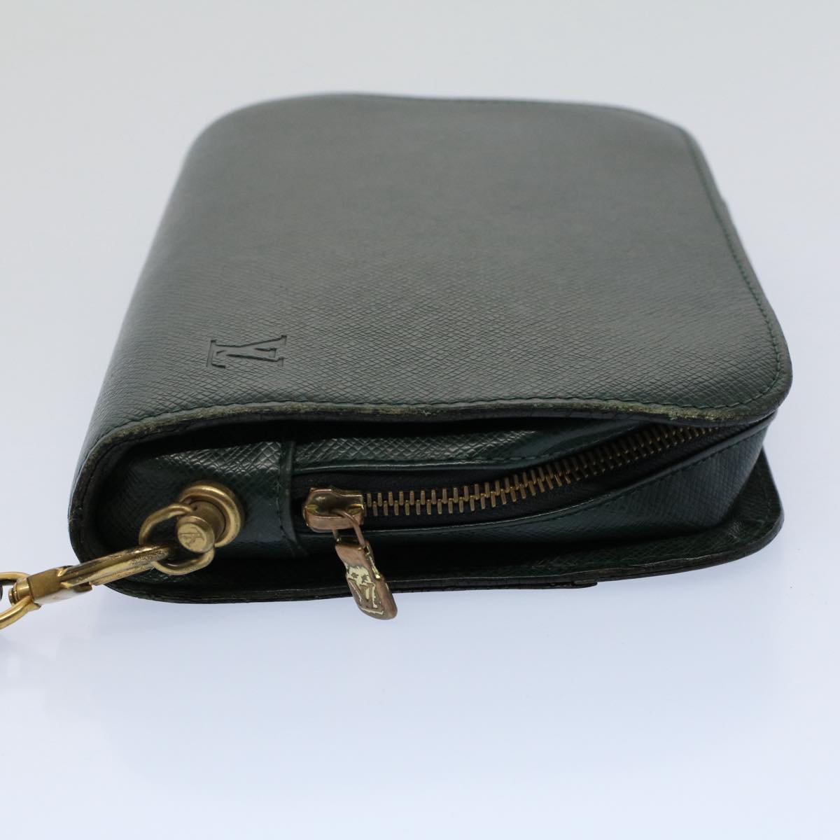 LOUIS VUITTON Taiga Baikal Clutch Bag Epicea M30184 LV Auth th4000