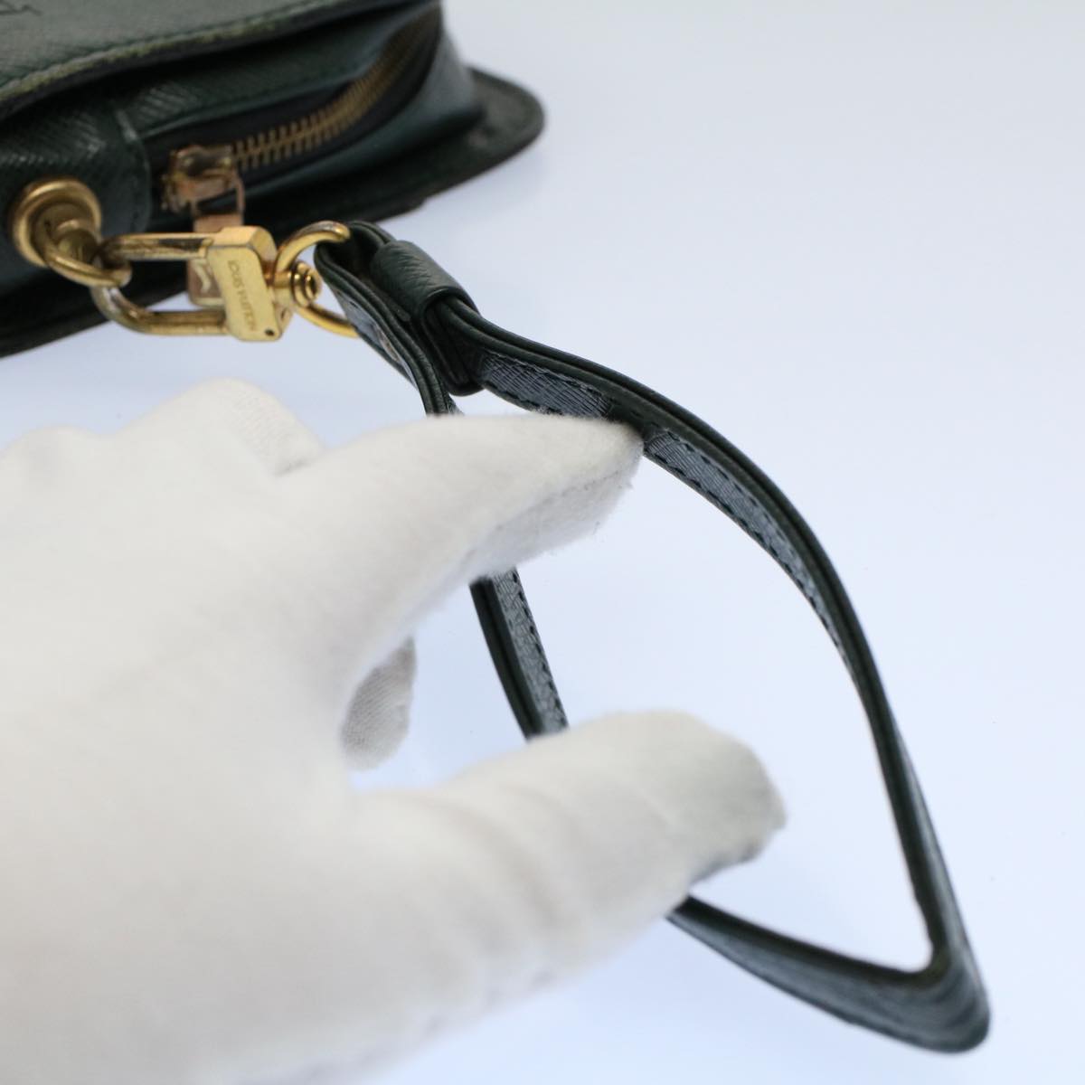 LOUIS VUITTON Taiga Baikal Clutch Bag Epicea M30184 LV Auth th4000
