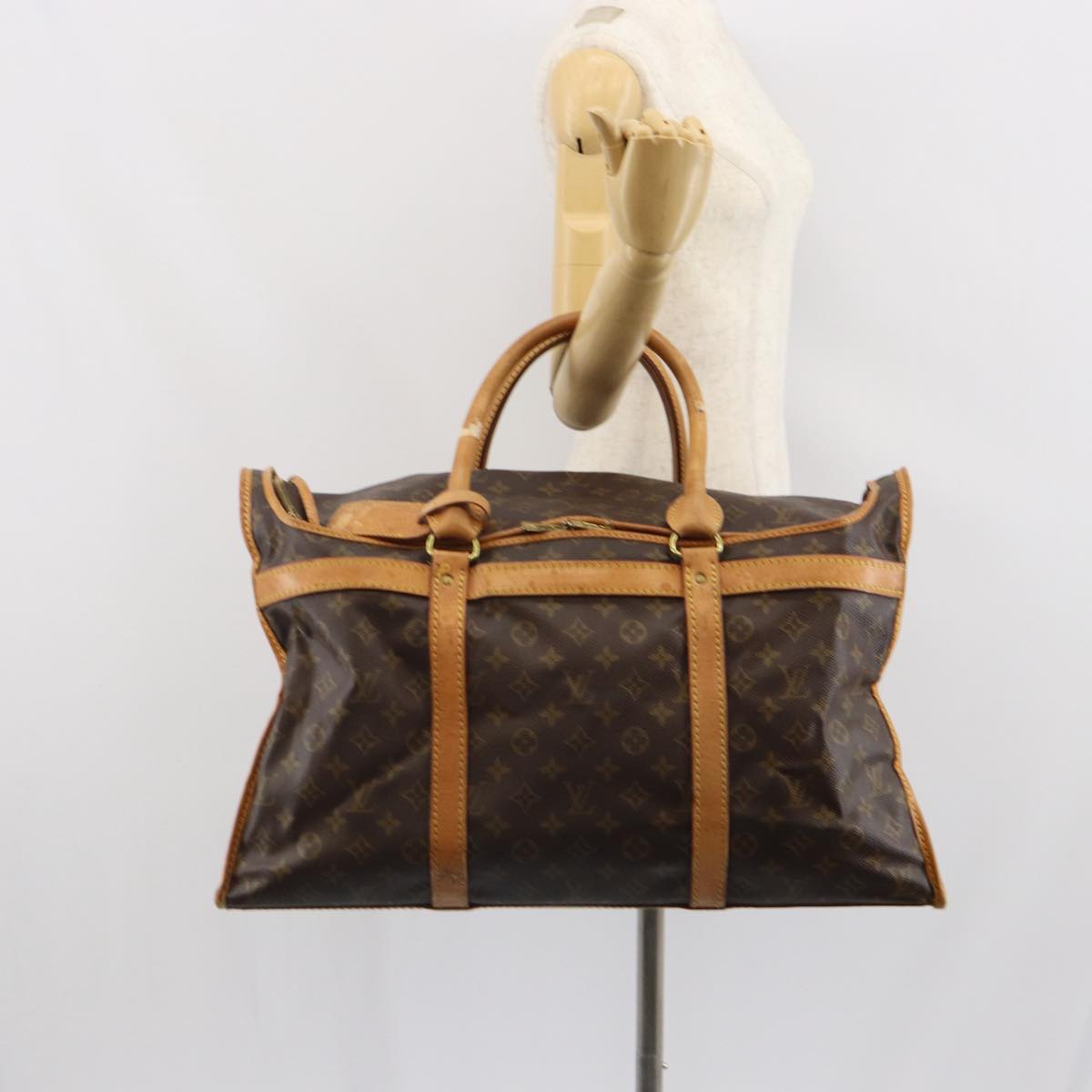 LOUIS VUITTON Monogram Sac Shan 55 Pet Carry M42020 LV Auth th4065