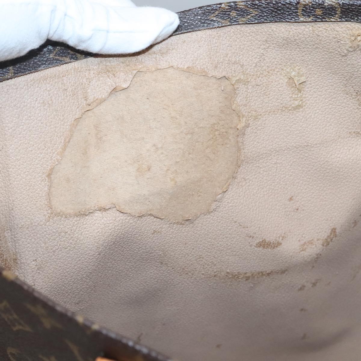 LOUIS VUITTON Monogram Sac Plat Hand Bag M51140 LV Auth th4339