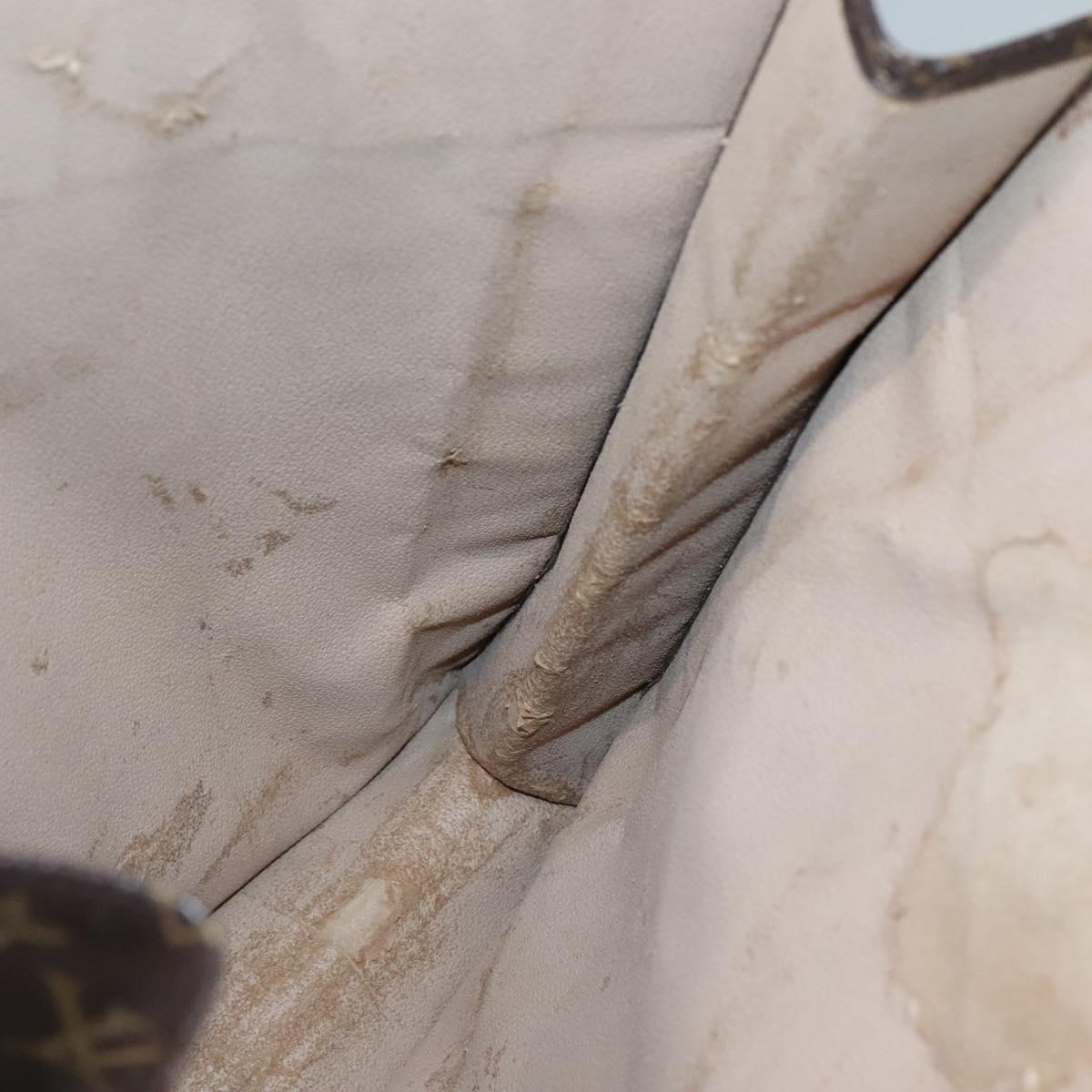 LOUIS VUITTON Monogram Sac Plat Hand Bag M51140 LV Auth th4339