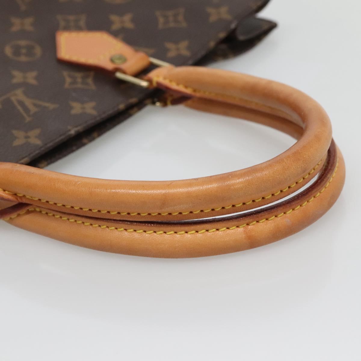 LOUIS VUITTON Monogram Sac Plat Hand Bag M51140 LV Auth th4339