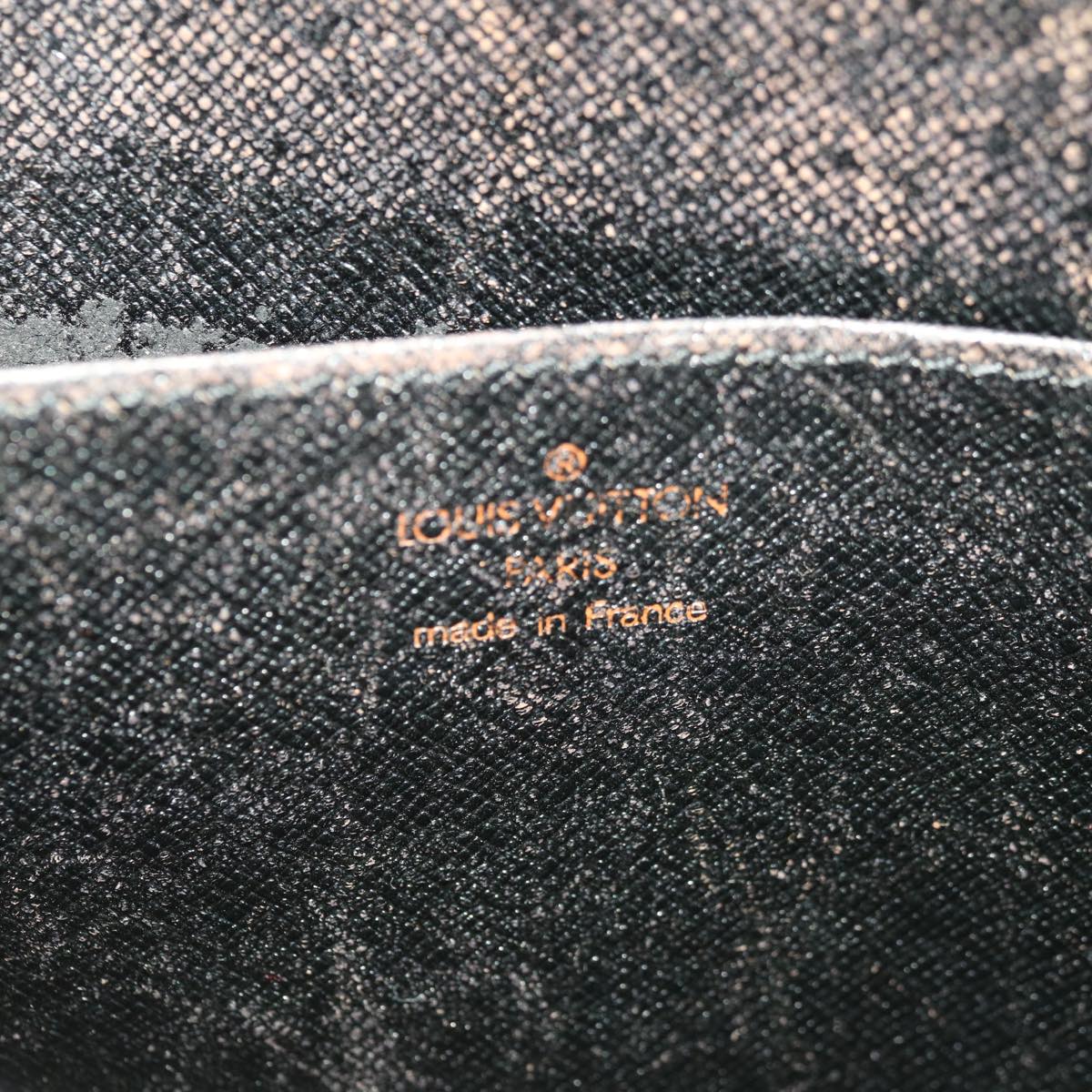 LOUIS VUITTON Epi Pochette Homme Clutch Bag Black M52522 LV Auth th4538