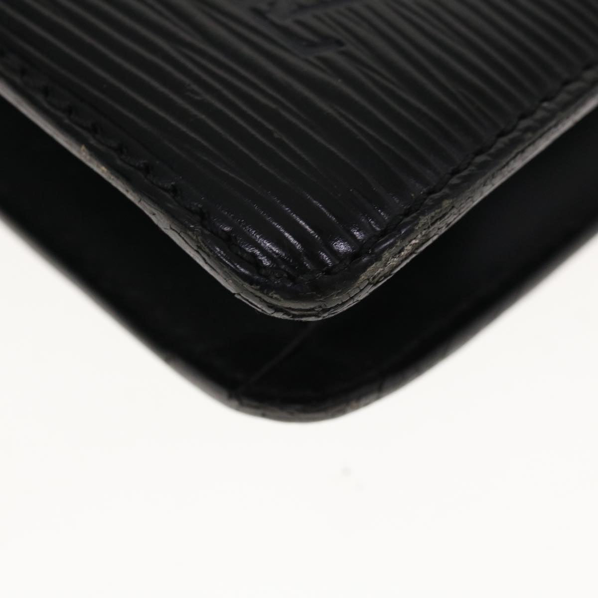 LOUIS VUITTON Epi Pochette Homme Clutch Bag Black M52522 LV Auth th4538