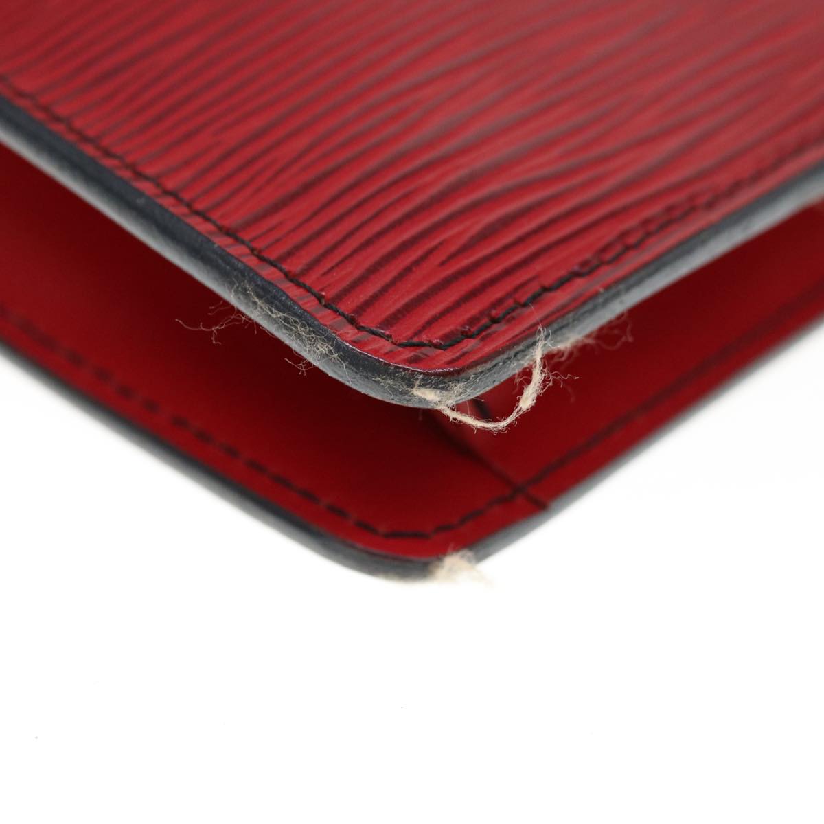 LOUIS VUITTON Epi Montaigne 23 Clutch Bag Red M52667 LV Auth th4539