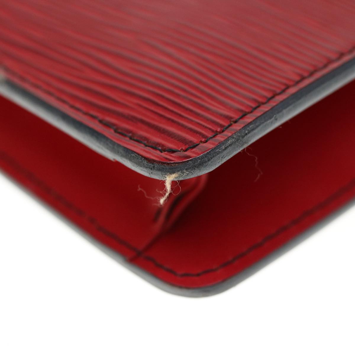 LOUIS VUITTON Epi Montaigne 23 Clutch Bag Red M52667 LV Auth th4539