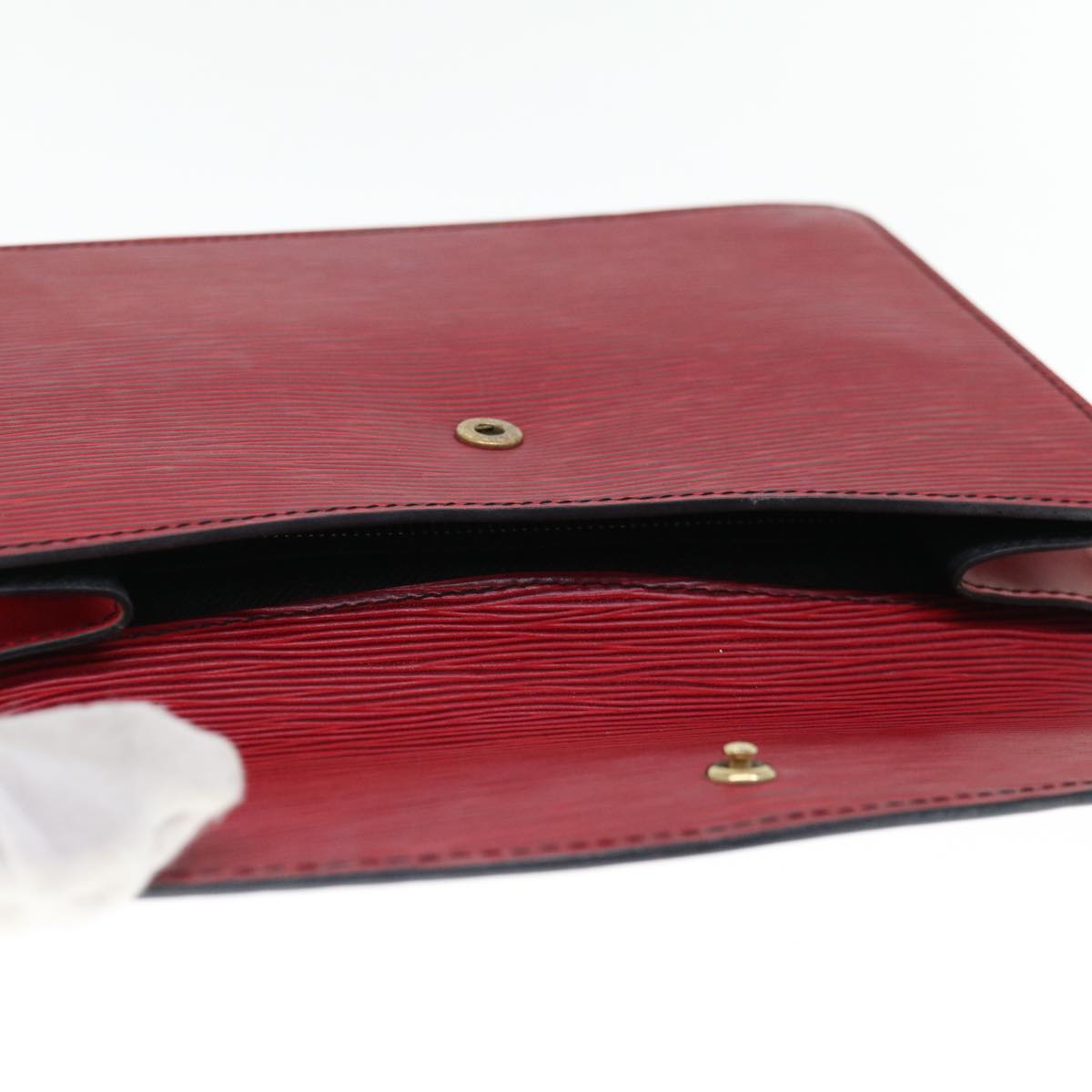 LOUIS VUITTON Epi Montaigne 23 Clutch Bag Red M52667 LV Auth th4539