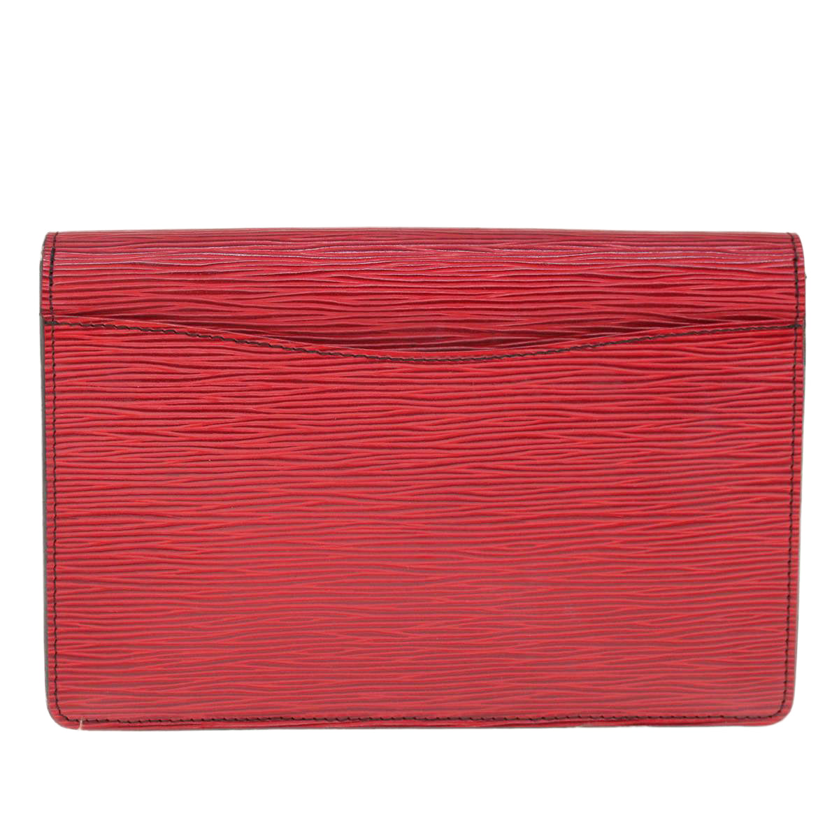 LOUIS VUITTON Epi Montaigne 23 Clutch Bag Red M52667 LV Auth th4539