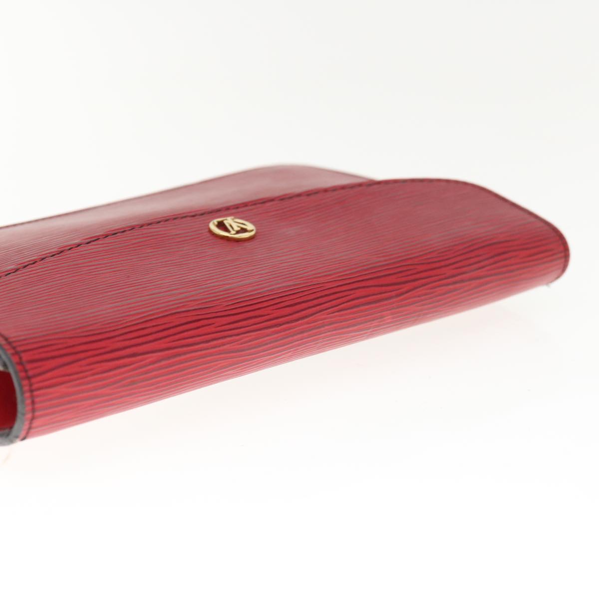 LOUIS VUITTON Epi Montaigne 23 Clutch Bag Red M52667 LV Auth th4539