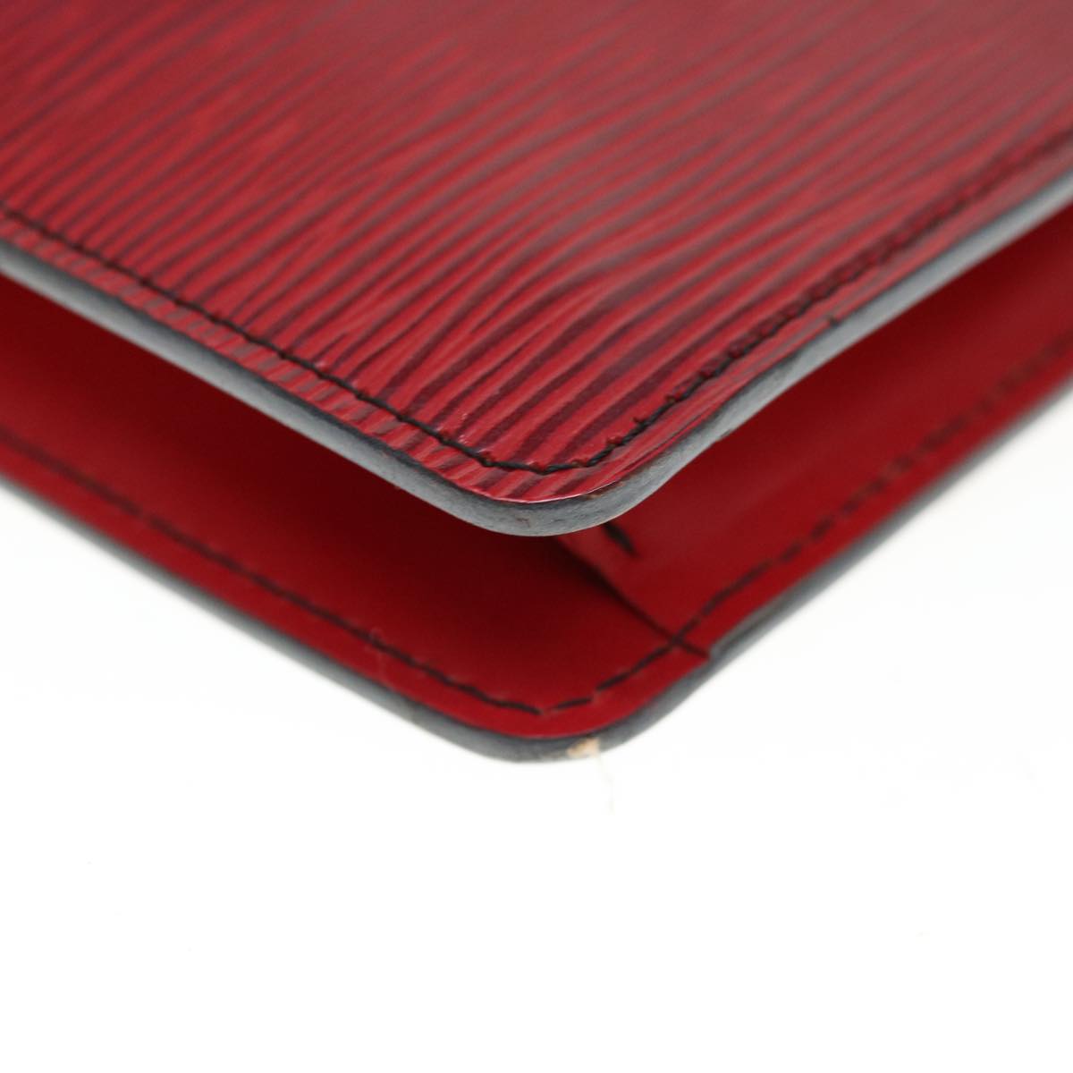 LOUIS VUITTON Epi Montaigne 23 Clutch Bag Red M52667 LV Auth th4539
