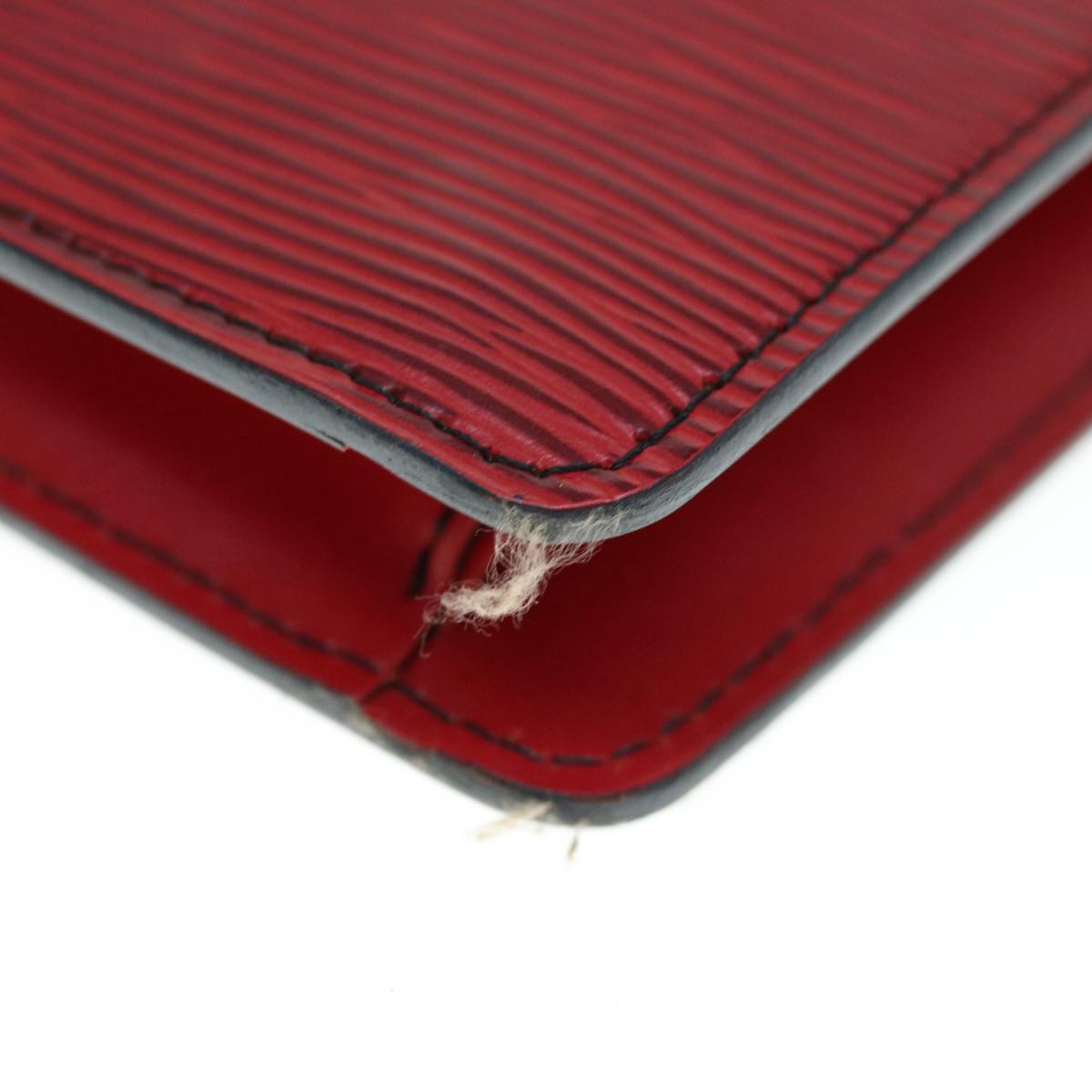 LOUIS VUITTON Epi Montaigne 23 Clutch Bag Red M52667 LV Auth th4539