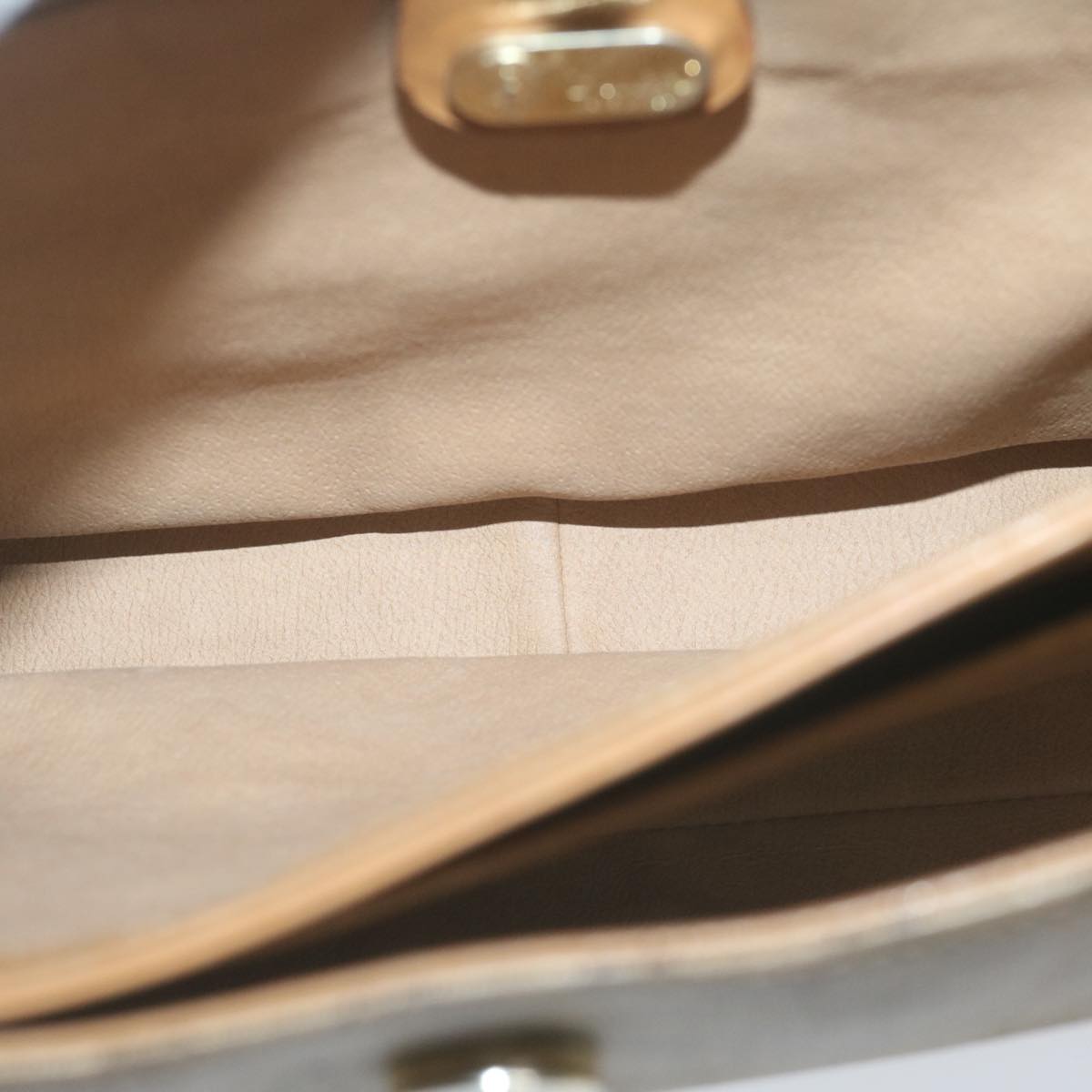 GUCCI Micro GG Supreme Hand Bag PVC Leather Beige 000 46 4857 Auth th4558