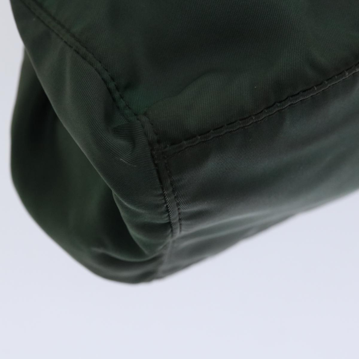 PRADA Hand Bag Nylon 2way Green Auth th4577