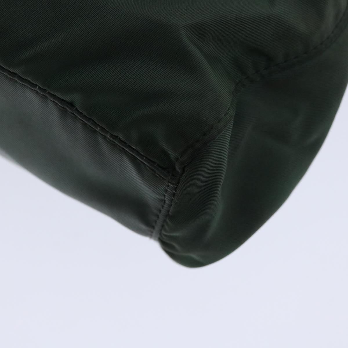 PRADA Hand Bag Nylon 2way Green Auth th4577