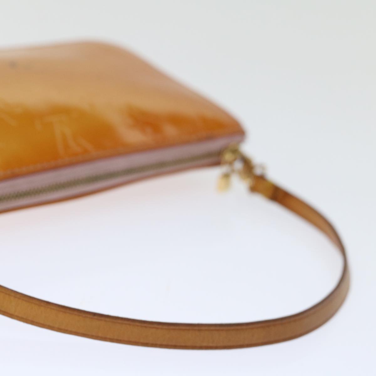 LOUIS VUITTON Vernis Lexington Pouch Marshmallow Pink M91057 LV Auth th4673