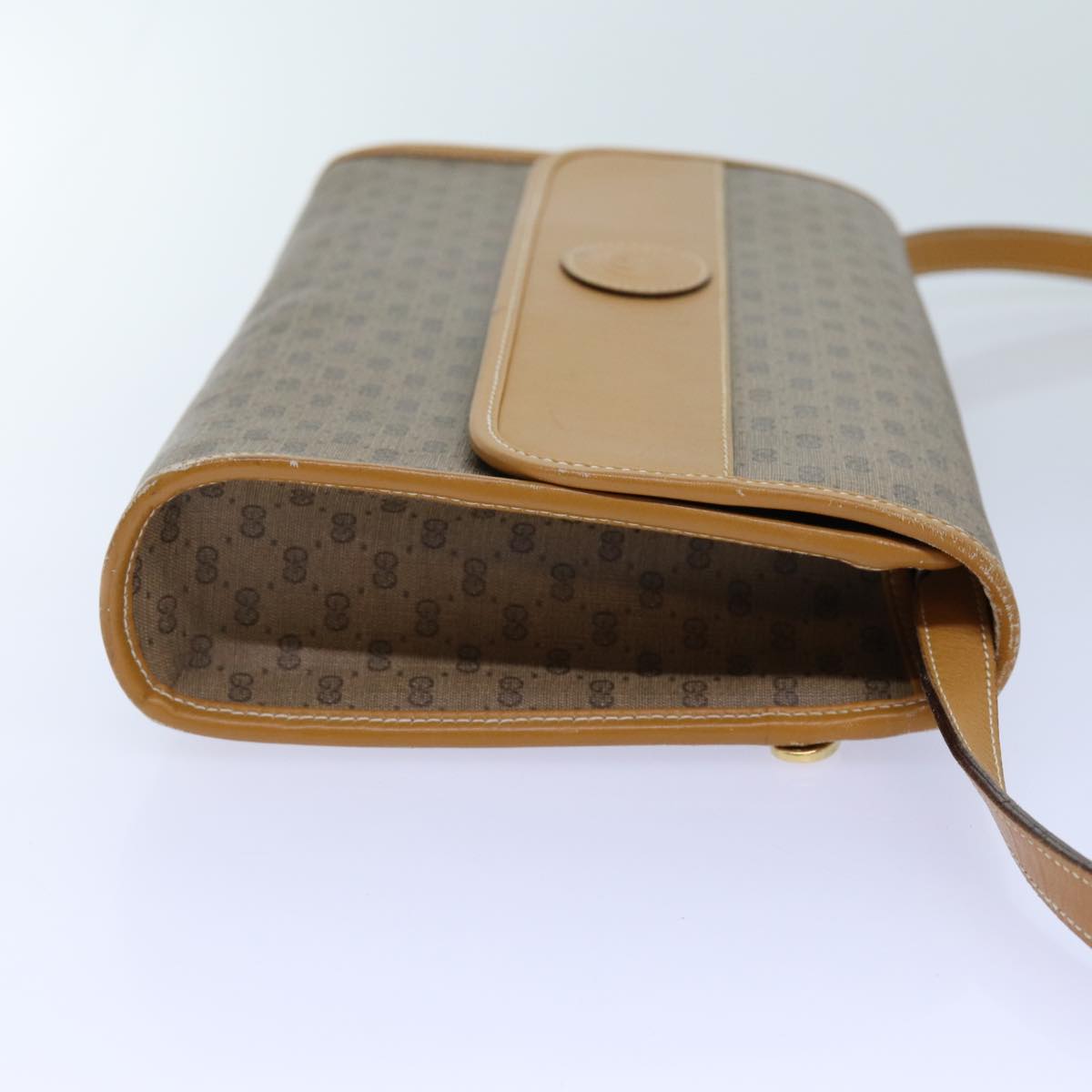 GUCCI Micro GG Supreme Shoulder Bag PVC Beige 004 14 0264 Auth th4759