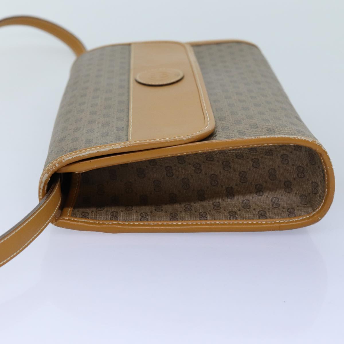 GUCCI Micro GG Supreme Shoulder Bag PVC Beige 004 14 0264 Auth th4759