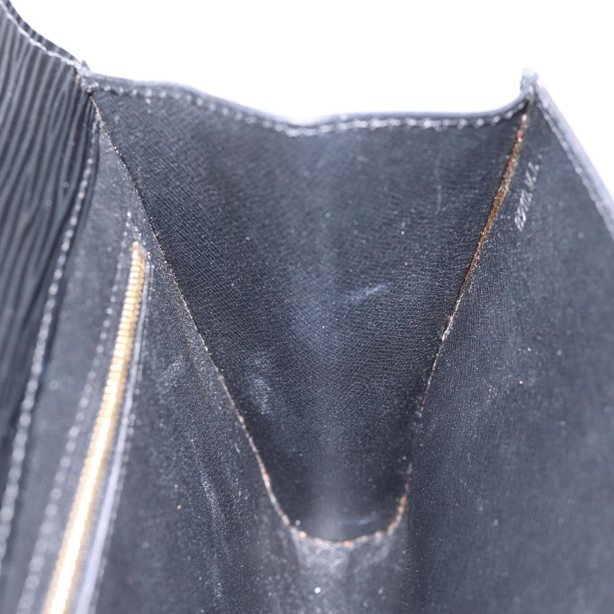 LOUIS VUITTON Epi Art Deco Clutch Bag Black M52632 LV Auth th5039