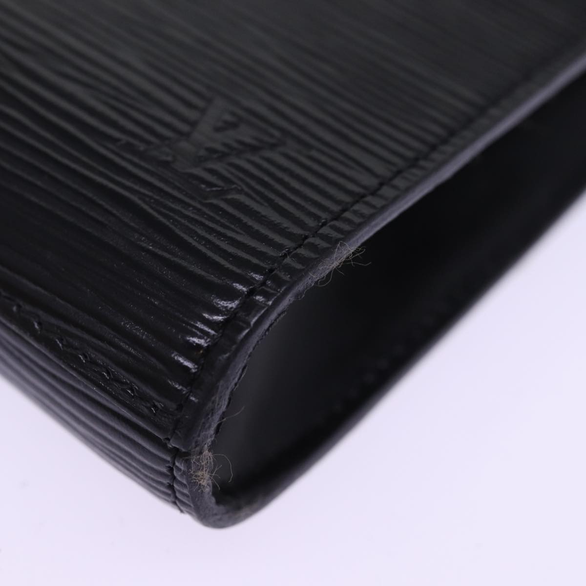 LOUIS VUITTON Epi Art Deco Clutch Bag Black M52632 LV Auth th5039