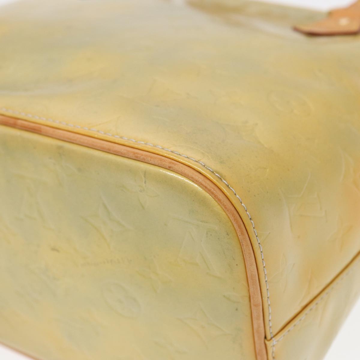 LOUIS VUITTON Monogram Vernis Houston Hand Bag Gris M91053 LV Auth th5274