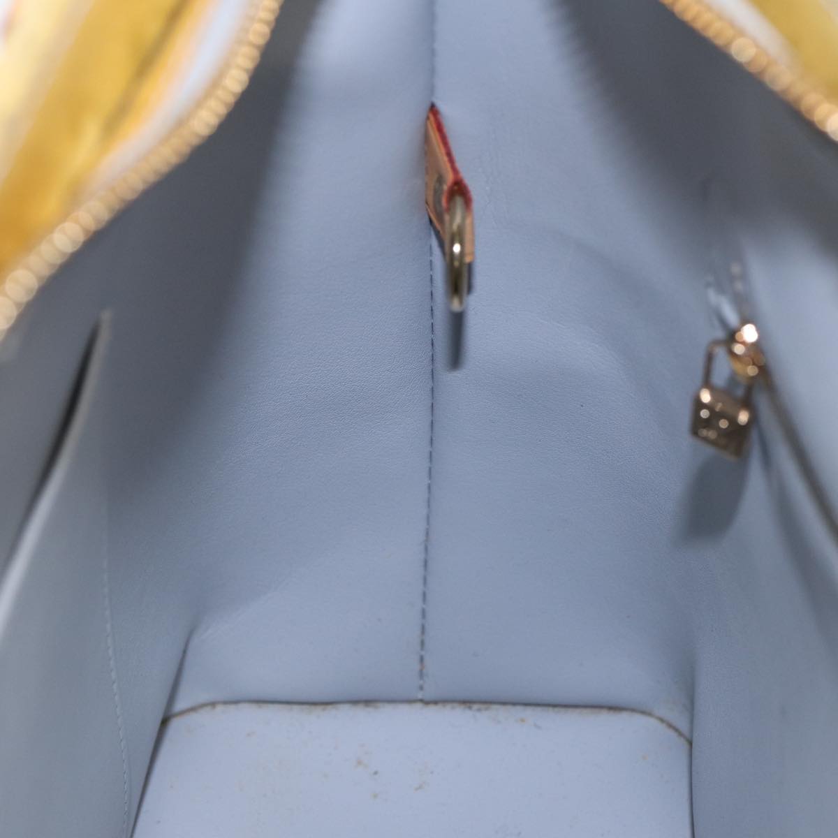 LOUIS VUITTON Monogram Vernis Houston Hand Bag Gris M91053 LV Auth th5274