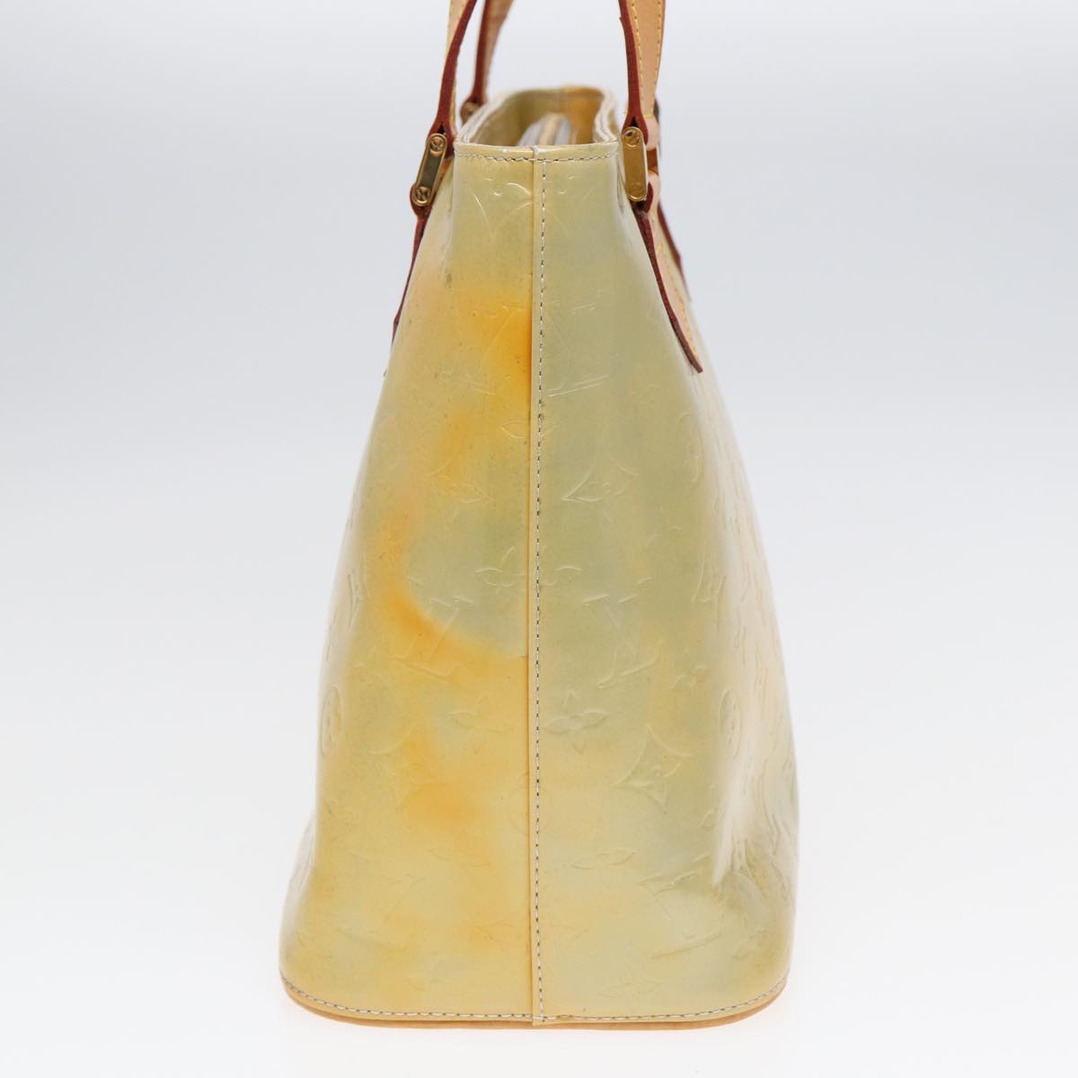 LOUIS VUITTON Monogram Vernis Houston Hand Bag Gris M91053 LV Auth th5274