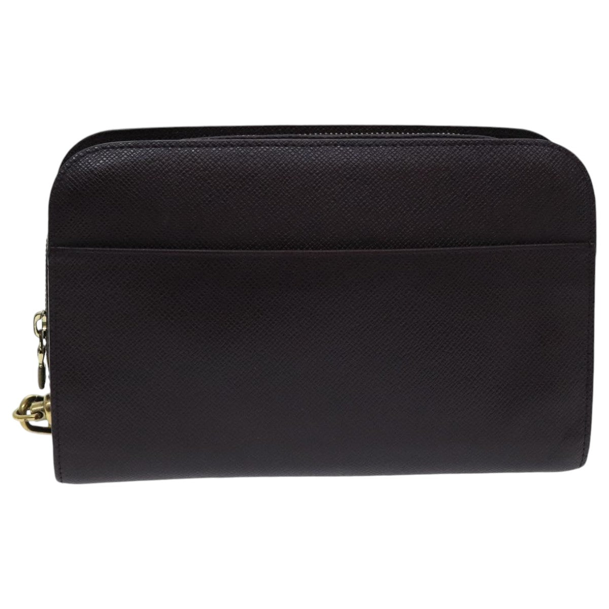 LOUIS VUITTON Taiga Baikal Clutch Bag Acajou M30186 LV Auth th5329