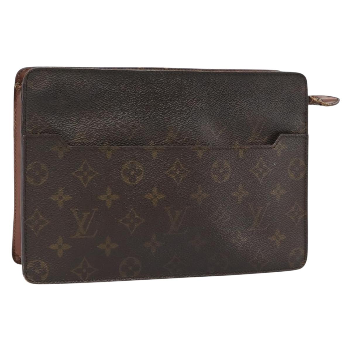 LOUIS VUITTON Monogram Pochette Homme Clutch Bag M51795 LV Auth th5451