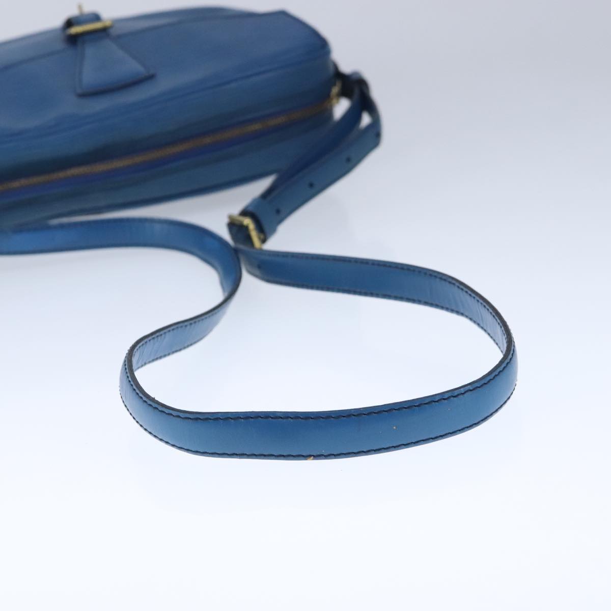 LOUIS VUITTON Epi June Feuille Shoulder Bag Blue M52155 LV Auth th5470
