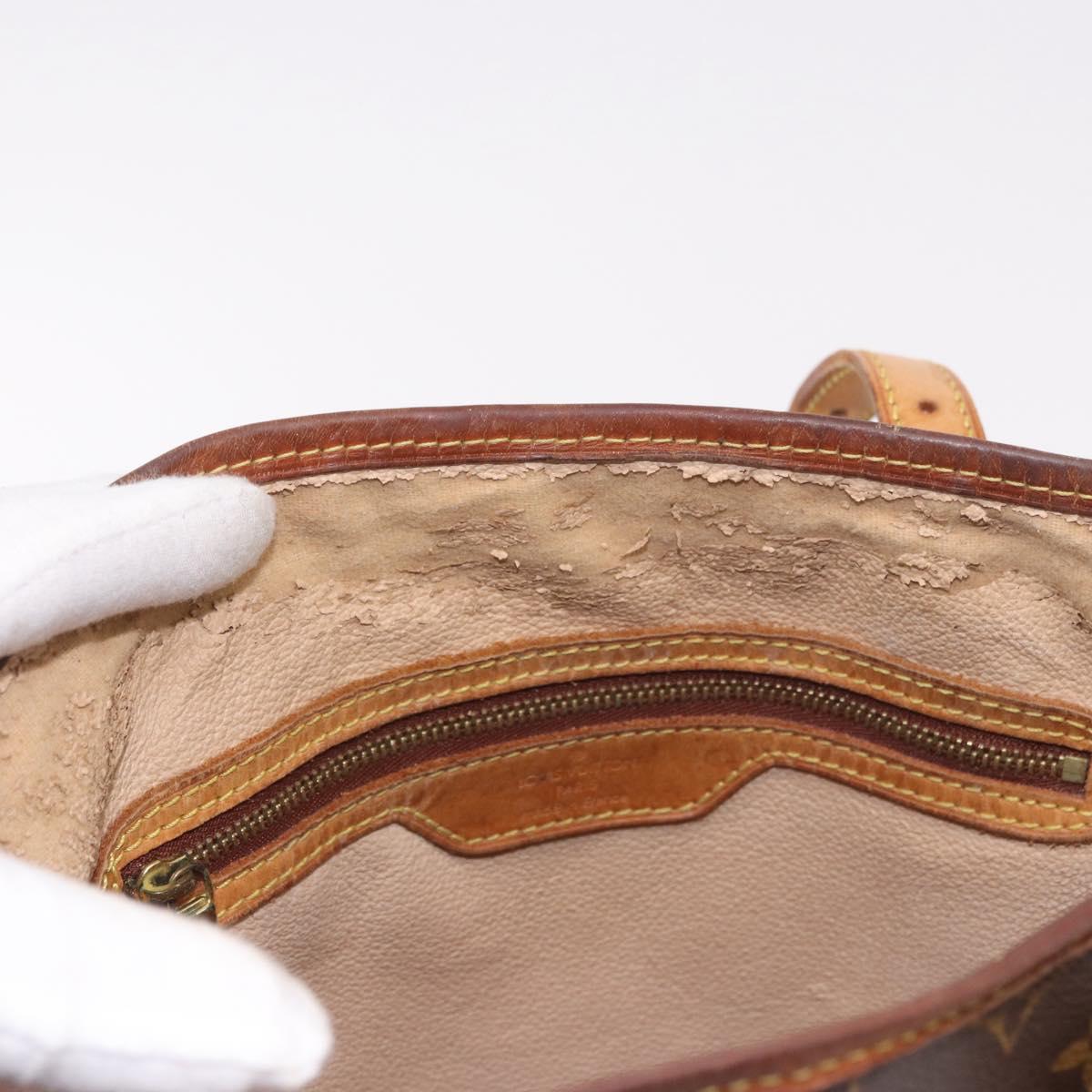 LOUIS VUITTON Monogram Bucket GM Shoulder Bag M42236 LV Auth th5501