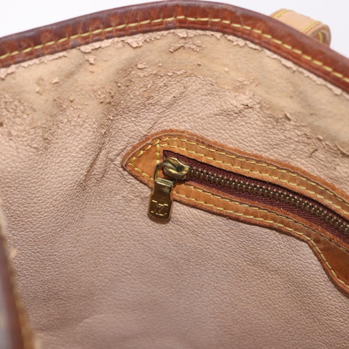 LOUIS VUITTON Monogram Bucket GM Shoulder Bag M42236 LV Auth th5501