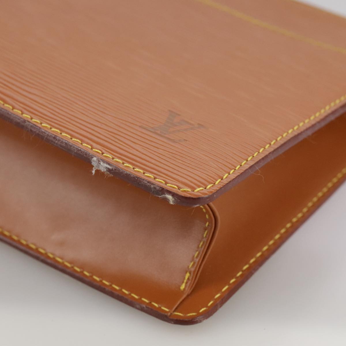 LOUIS VUITTON Epi Pochette Homme Clutch Bag Zipangu Gold M52528 LV Auth th5570
