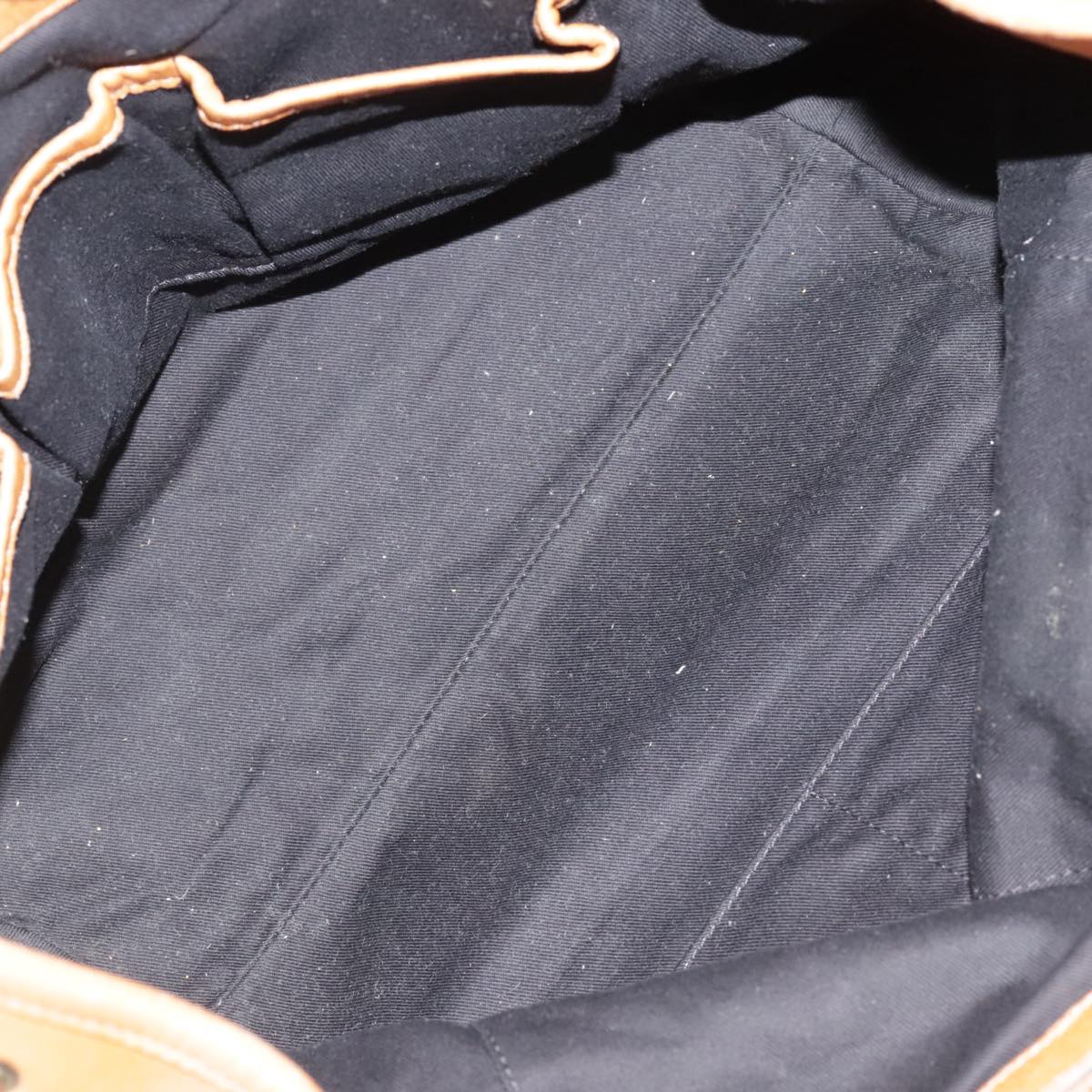 Chloe Etel Hand Bag Leather Brown Gold Auth th5573