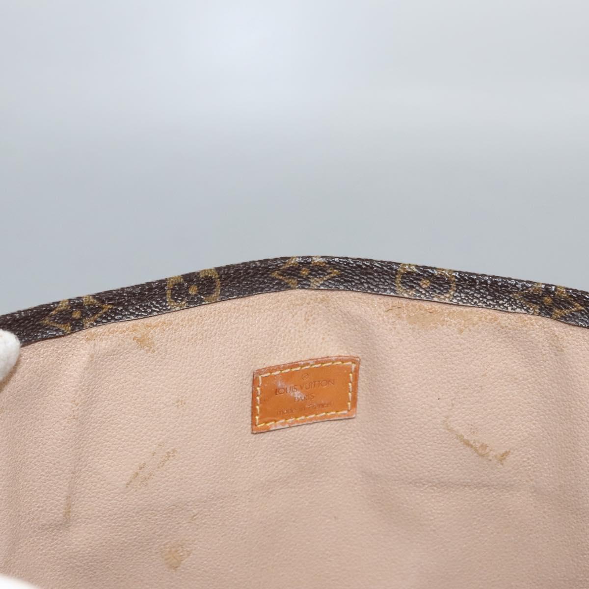 LOUIS VUITTON Monogram Sac Plat Hand Bag M51140 LV Auth th5607