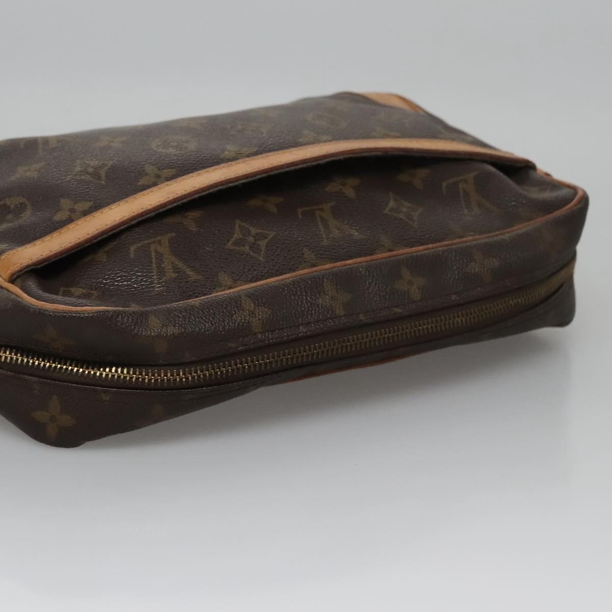 LOUIS VUITTON Monogram Compiegne 28 Clutch Bag M51845 LV Auth th5613